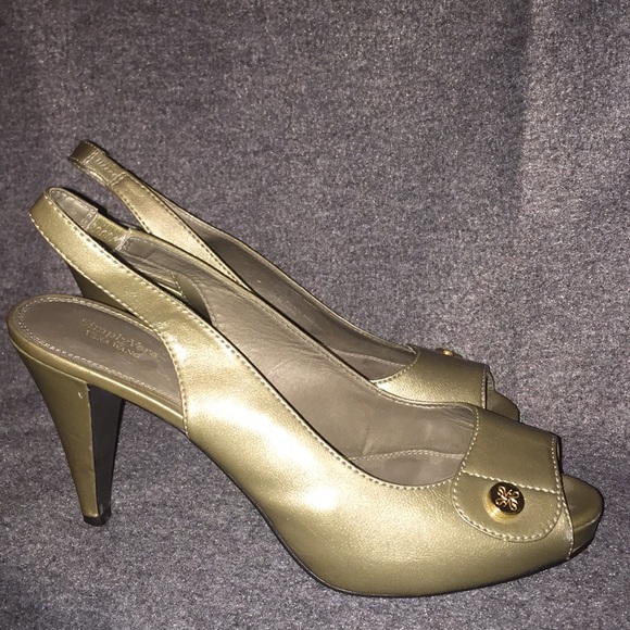 SIMPLY VERA VERA WANG PLUMOSA COCOA SLINGBACK PUMP - Picture 2 of 3